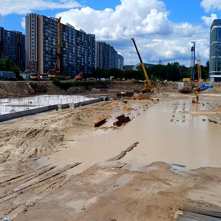 Ход строительства ЖК Феофания City, 5 дом, июль 2026