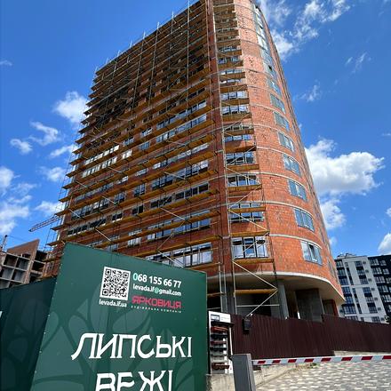 Хід будівництва ЖК Липські вежі, 1 будинок, липень 2026