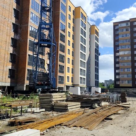 Хід будівництва ЖК Янтарний, 1 секція, липень 2026