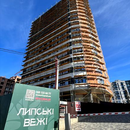 Хід будівництва ЖК Липські вежі, 1 будинок, жовтень 2026