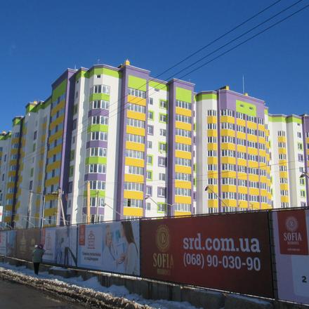 Хід будівництва ЖК Щасливий на Яблуневій, 2-3 будинки (вул. Яблунева, 13а-г), лютий 2017