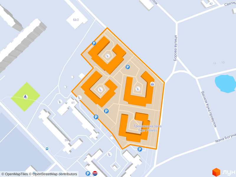 ул. Дьяченко (Бортничи), 20, 20а, 20б, 20в