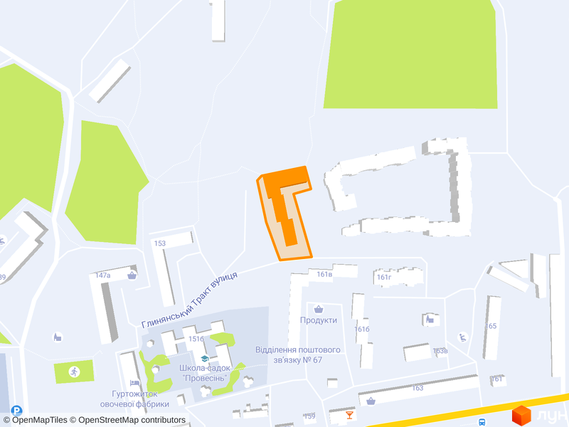 вул. Тракт Глинянський, 153а