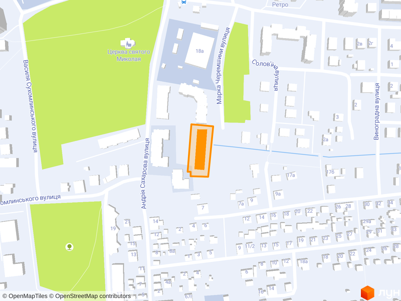 вул. Академіка Сахарова, 14б