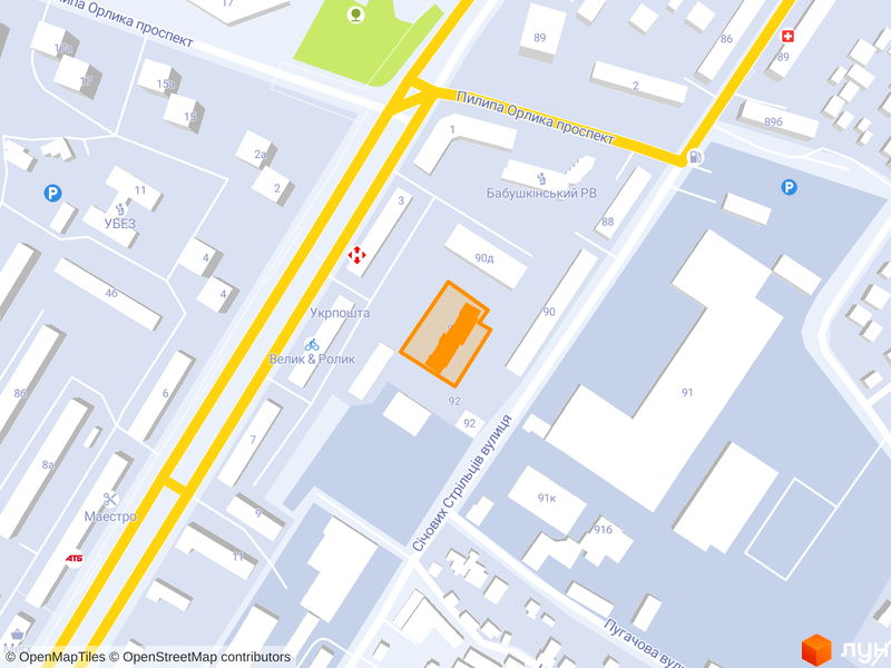 вул. Січових Стрільців (Артема), 90б