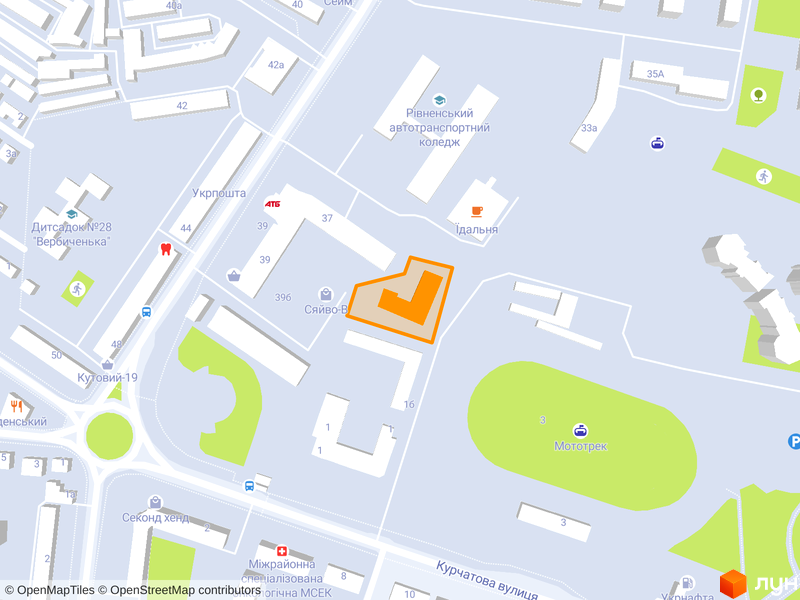 вул. Володимира Стельмаха (Курчатова), 1б