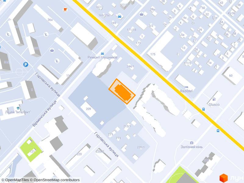 вул. Горлівська, 215а, 215б, 215в