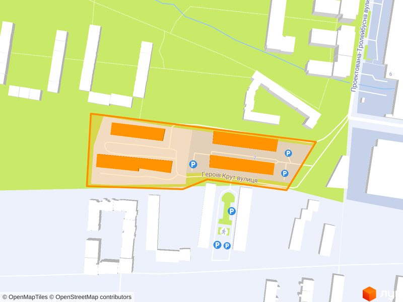 ул. Проектируемая-Троллейбусная, 1, 2