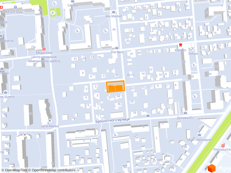 вул. Шевченка, 50/ пров. Інститутський