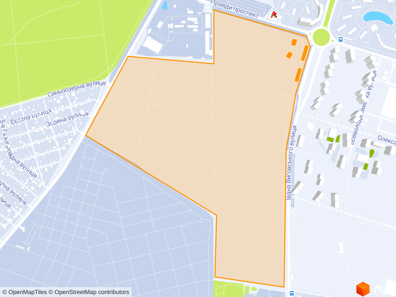 вул. Івана Виговського, просп. Європейського Союзу (Правди)