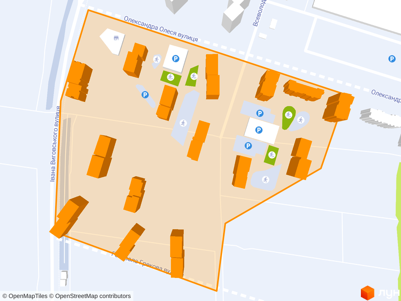 ЖК Варшавський-3 генплан