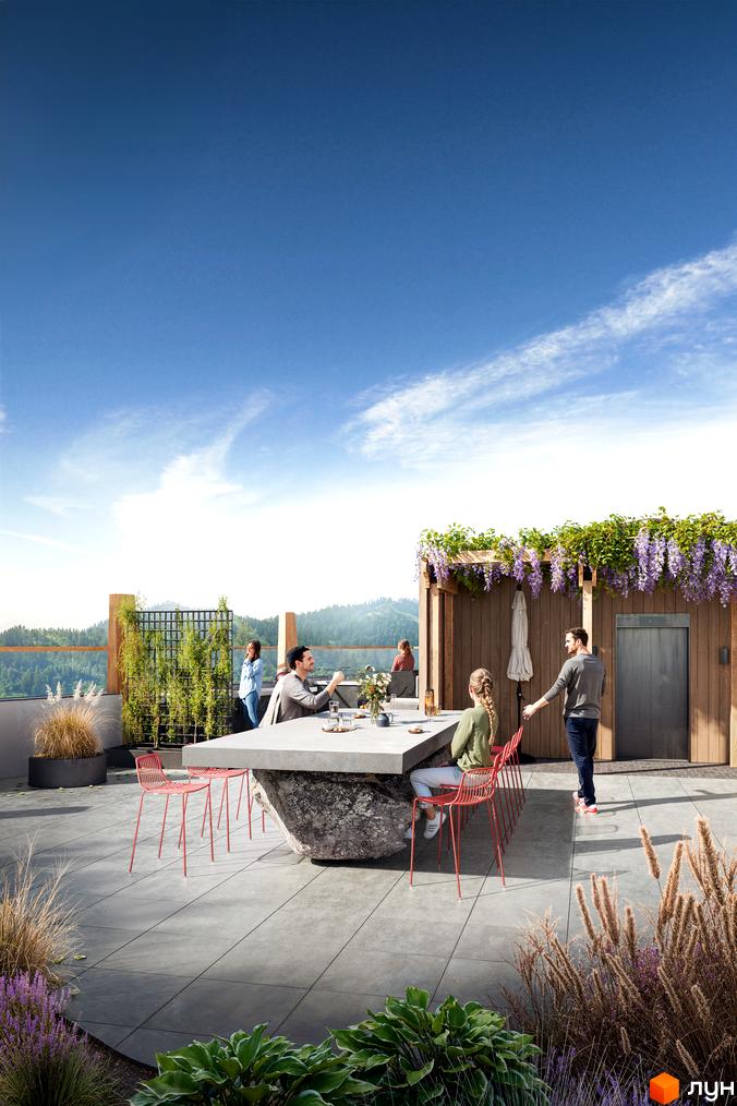 WOL. Home. Karpaty - це житловий комплекс з терасою та панорамними видами на гори. На території комплексу облаштований простір для відпочинку на свіжому повітрі.