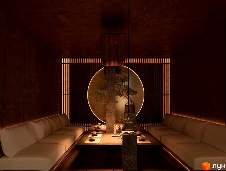 Інтер'єр зони відпочинку в GRAND SPA RESORT AND CONFERENCE з м'якими диванами та декоративними елементами.