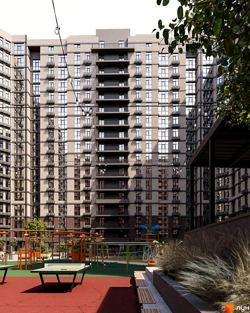 Житловий комплекс Real Park Nova має багатоповерховий будинок зі світлої цегли. На прибудинковій території розташовані дитячий майданчик та зони відпочинку.