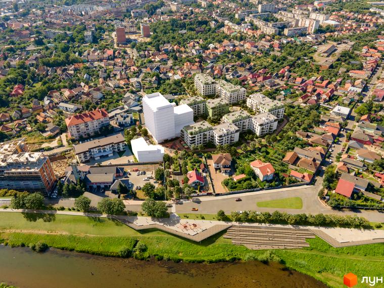 Житловий комплекс Residence City - це сучасна забудова з висотними будинками та прибудинковою територією з зонами відпочинку.