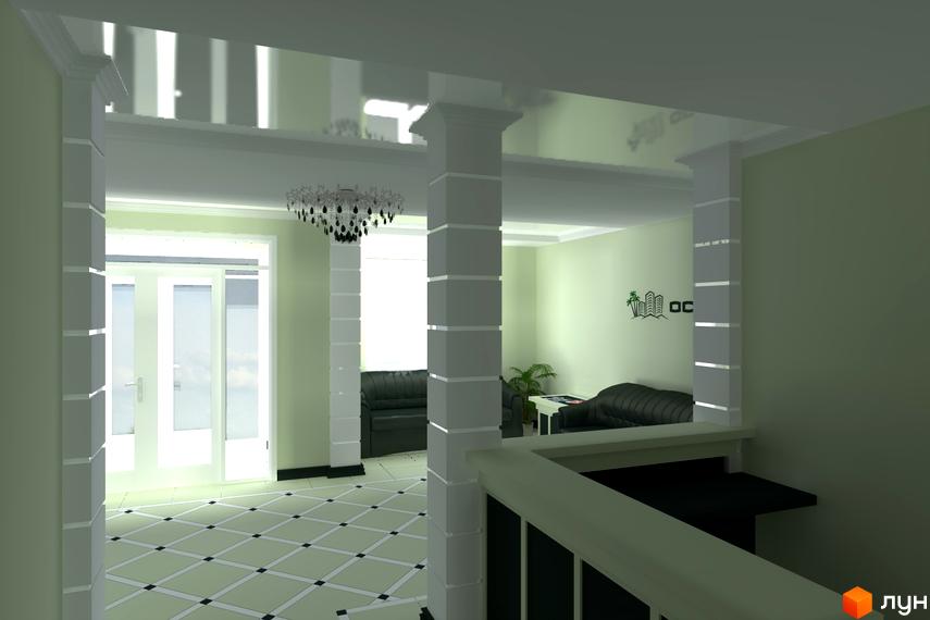 Сучасний інтер'єр житлового комплексу ЖМ Острови з просторими кімнатами та стильними меблями. Приміщення освітлене природним світлом, з комфортною обстановкою.