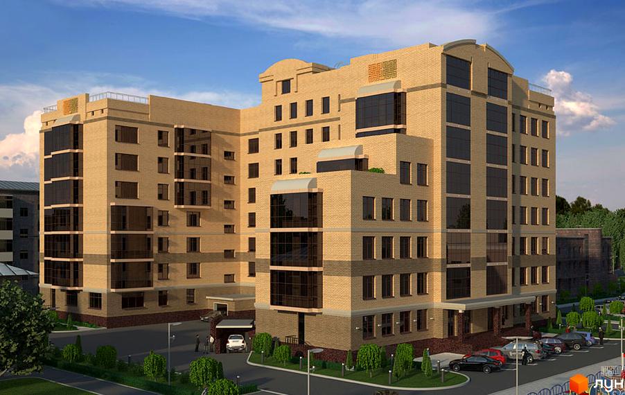 Житловий комплекс Palladio - цегляна новобудова з великими вікнами та балконами. Прибудинкова територія озеленена, є парковка та місця для відпочинку.