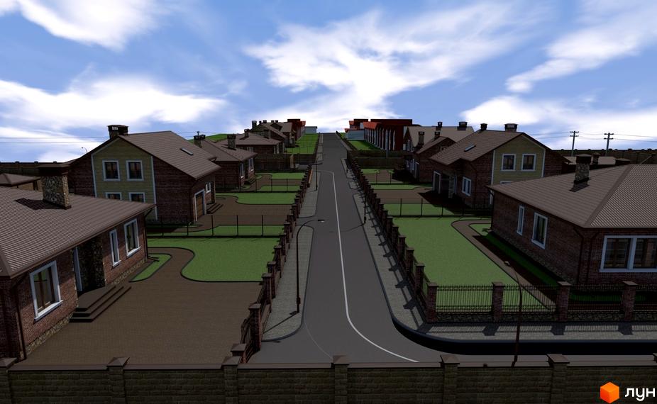 Зовнішній вигляд будинків котеджного містечка 