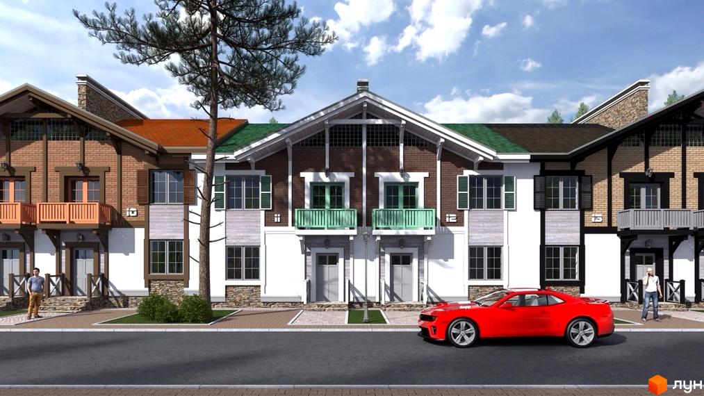 Зовнішній вигляд таунхаусів 