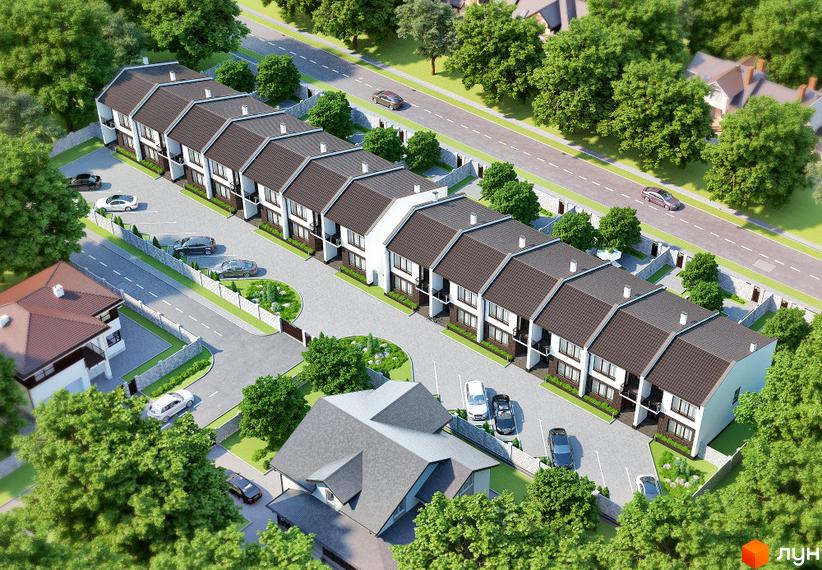 Зовнішній вигляд таунхаусів 