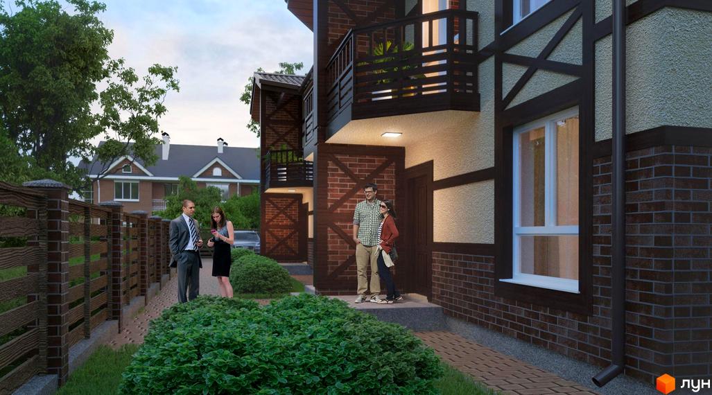 Зображення таунхаусів у Житловому районі 