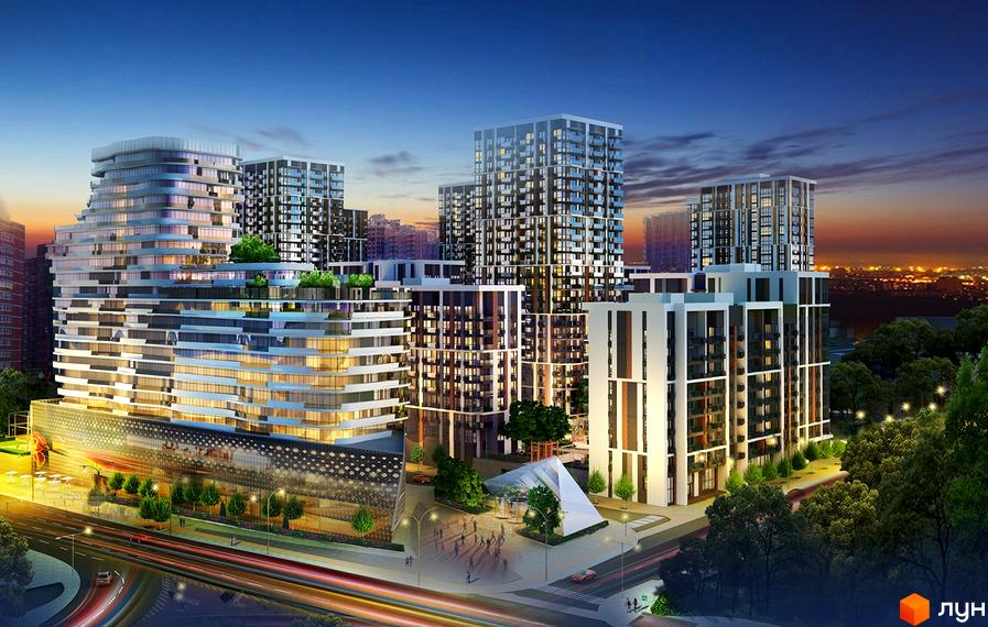 Житловий комплекс Французький квартал 2 – це сучасна архітектура з каскадними терасами та панорамними вікнами. На території комплексу розташовані зелені зони та місця для відпочинку.