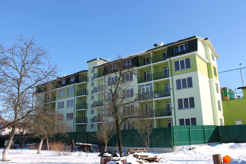 Зовнішній вигляд світло-зеленої новобудови ЖК Q-2 