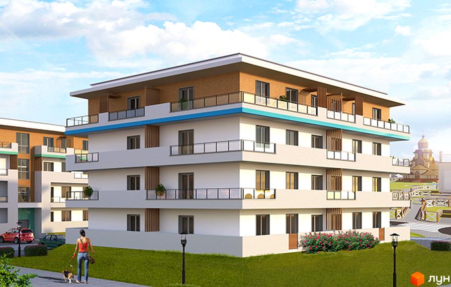 Житловий комплекс BelleVille - це сучасна новобудова з балконами та панорамними вікнами. На прибудинковій території розташовані зелені зони та місця для відпочинку.