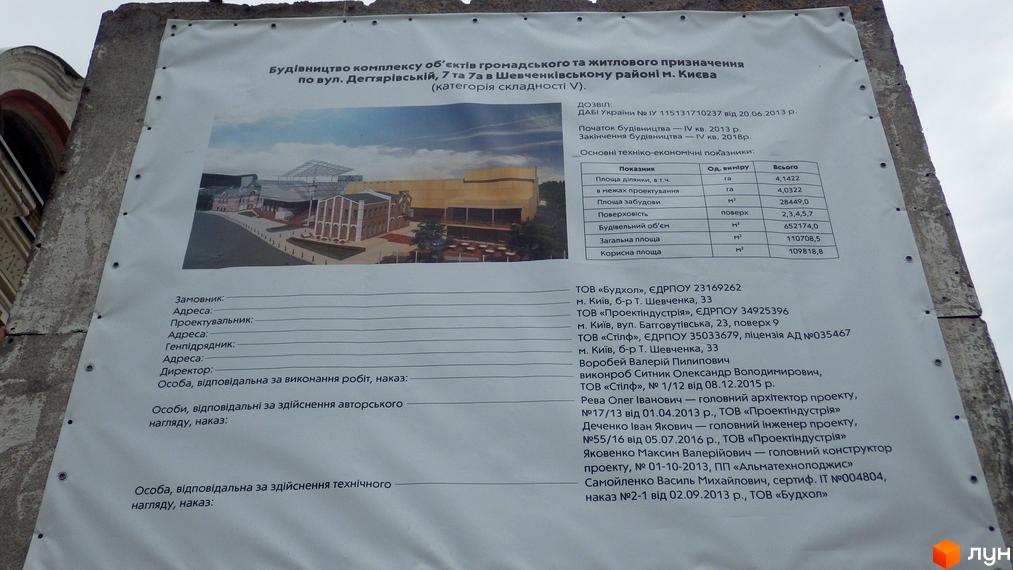 Житловий комплекс на вул. Дегтярівській, 7, 7а у Києві. Сучасний проєкт з візуалізацією фасаду та прибудинкової території.