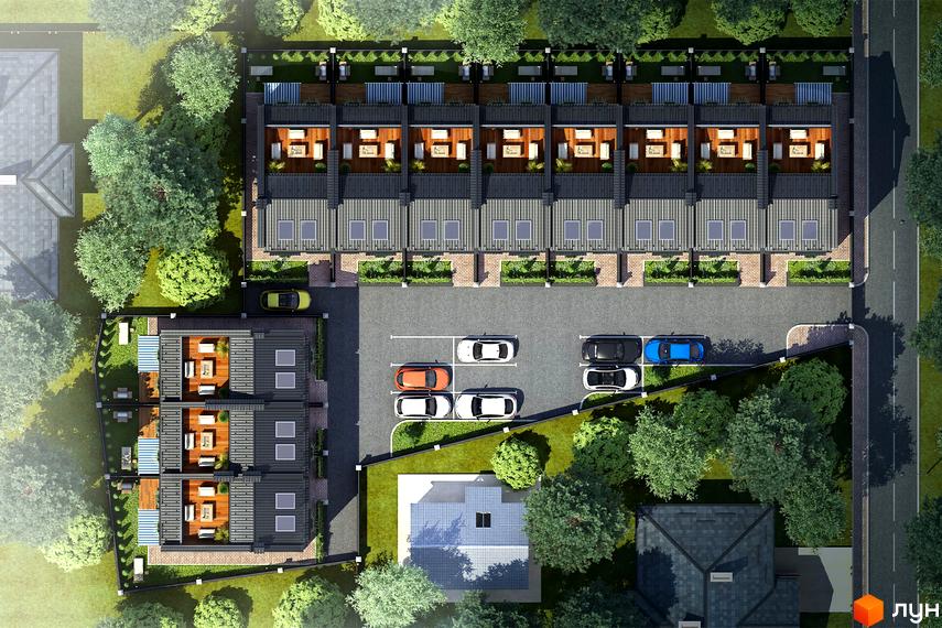 Аерофотозйомка таунхаусів 