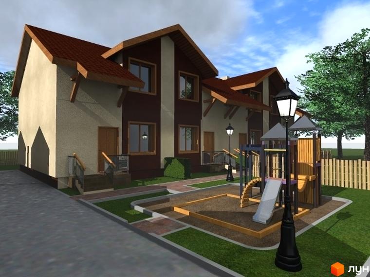 Зображення таунхаусів у Житловому районі 