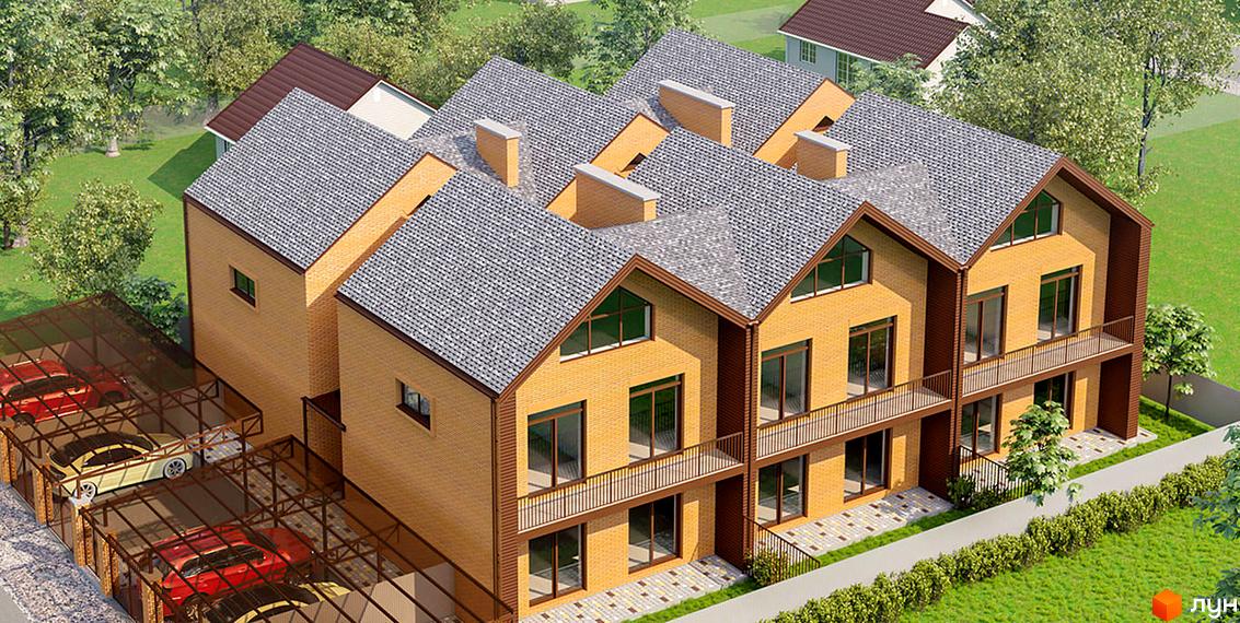 Зображення таунхаусів в ЖК 