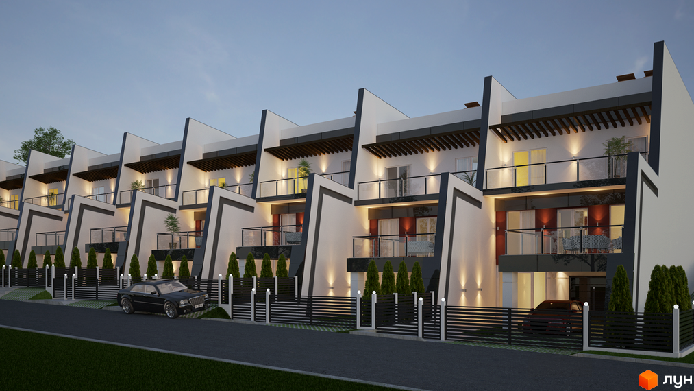 Зображення таунхаусів Комплексу 