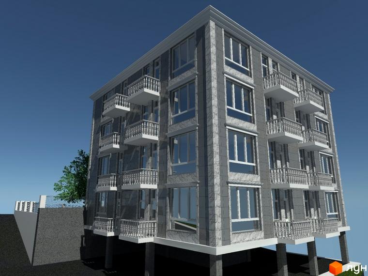 Клубний будинок „Ширма Club“ – це чотириповерхова новобудова з балконами та великими вікнами. Навколо будинку розташована прибудинкова територія з деревами та огорожею.