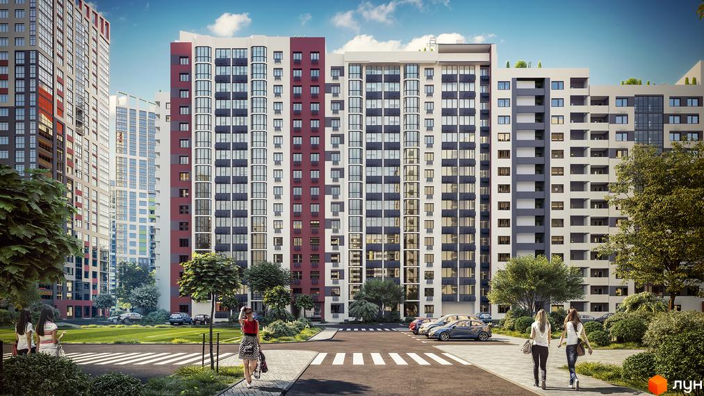 Житловий комплекс Чарівне Місто – це багатоповерхові будинки з панорамними вікнами та балконами. На території комплексу розташовані зелені зони та паркувальні місця.