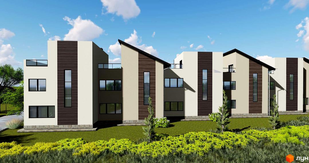 Зовнішній вигляд таунхаусів 