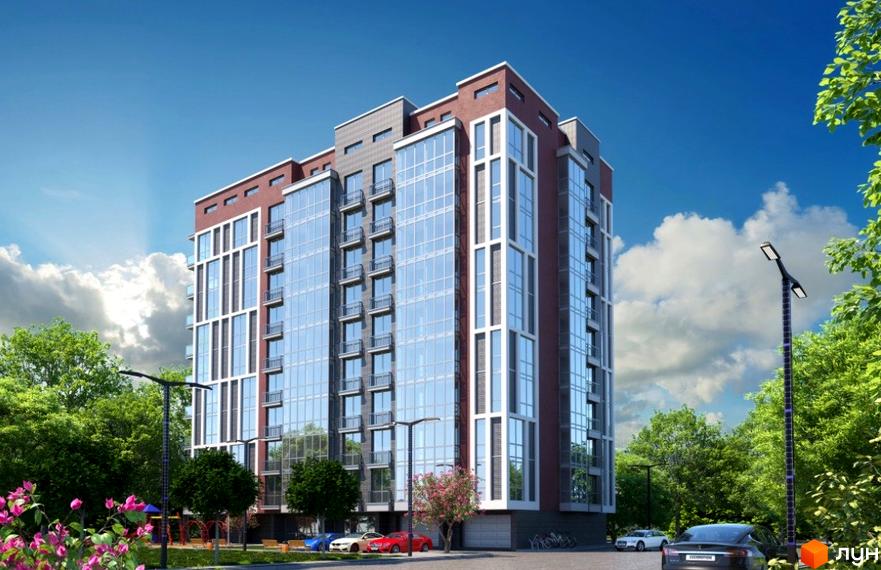 Житловий комплекс Сихів Яскравий – це сучасна новобудова з панорамним склінням та балконами, розташована серед зелені з доглянутою прибудинковою територією.