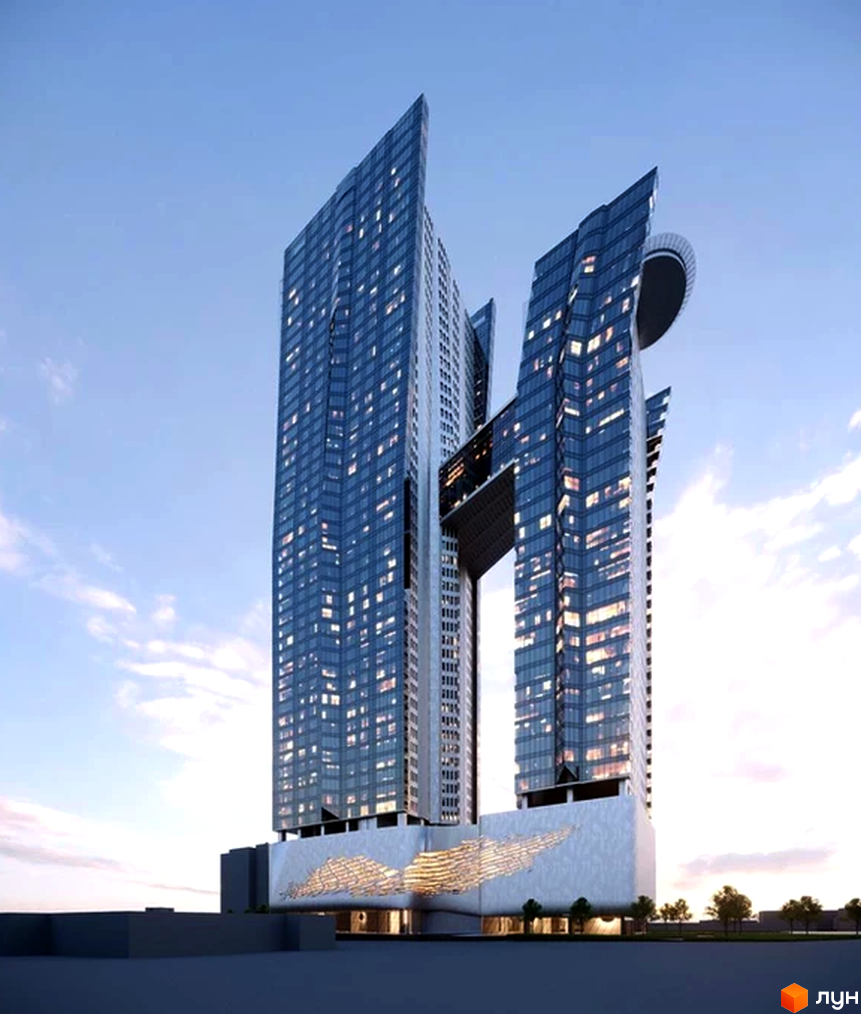 50Avenue – це унікальний житловий комплекс з двома висотними вежами, з'єднаними скай-бриджем. Фасади будівлі оздоблені склом та металом, а на першому поверсі розташована оригінальна світлова інсталяція.