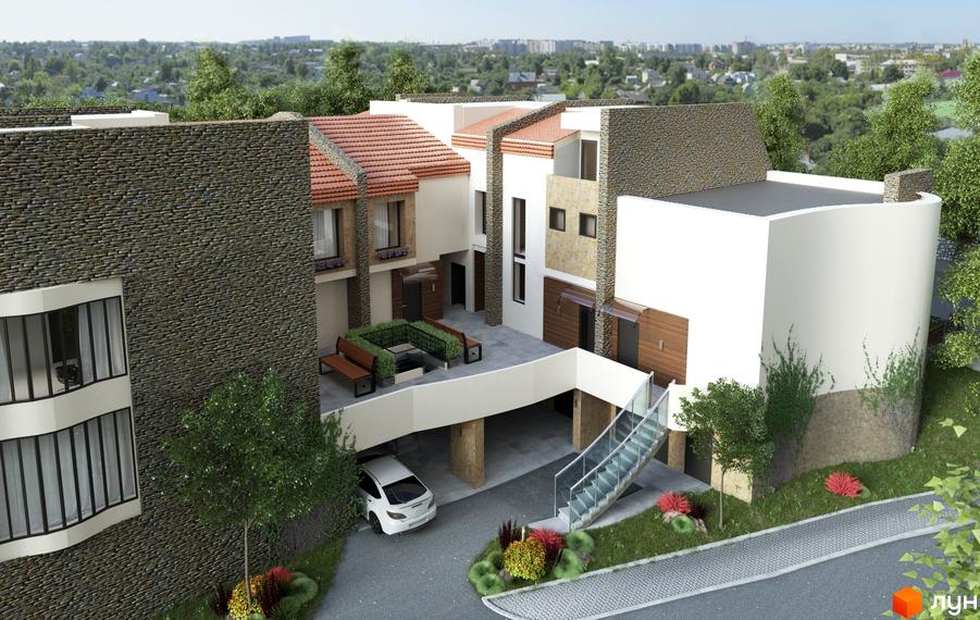 Зовнішній вигляд таунхаусів 