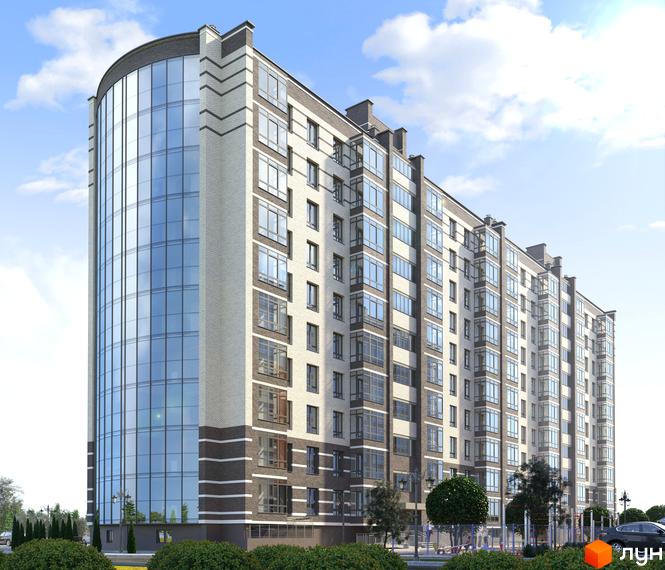 Житловий комплекс Масани Панорама - це багатоповерхова новобудова з панорамним склінням та цегляним фасадом. Навколо будинку розташовані зелені насадження та дитячий майданчик.