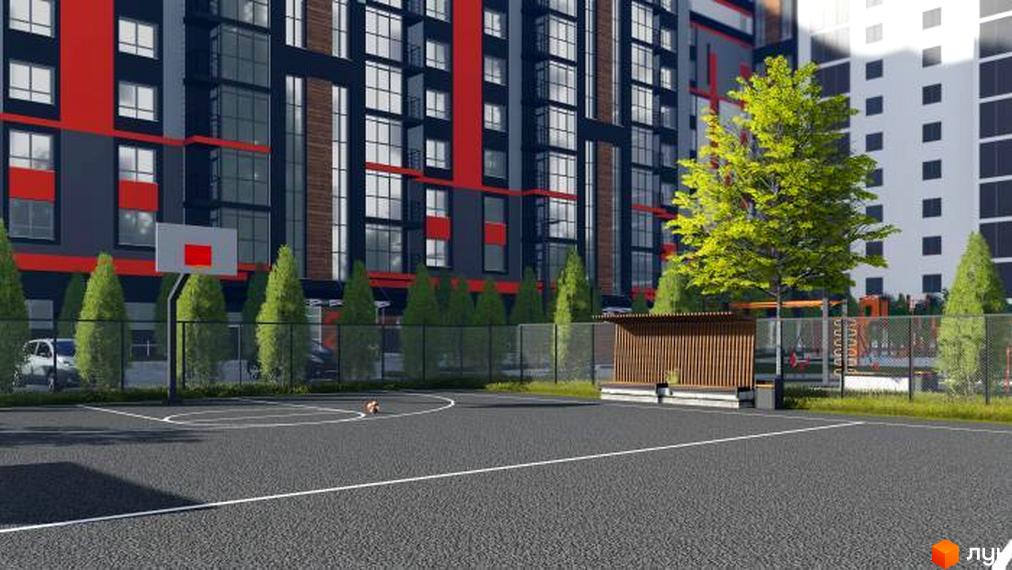 Житловий комплекс Вінницький. Сучасна новобудова з баскетбольним майданчиком та зоною відпочинку.