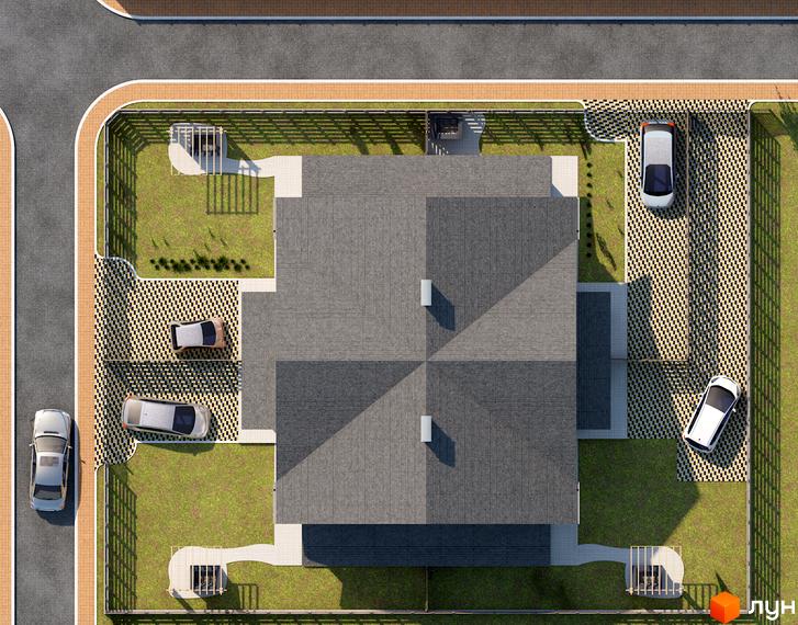 Вид зверху на житловий комплекс 