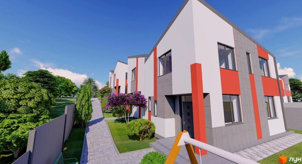 Зовнішній вигляд таунхаусів 