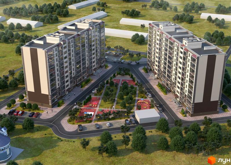 Житловий комплекс ЖК Масани Лісовий - це багатоповерхові будинки з панорамними вікнами та упорядкованою прибудинковою територією з дитячими майданчиками та зонами відпочинку.