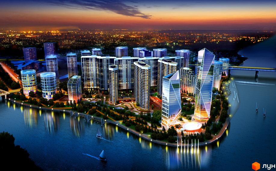 Житловий комплекс Зарічний – це сучасний проєкт з висотними будинками та мальовничою набережною. На території комплексу розташовані зелені зони та місця для відпочинку.