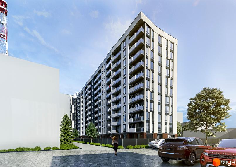 Житловий комплекс Авторський - це сучасна новобудова з балконами та панорамними вікнами, розташована біля доглянутої прибудинкової території з паркуванням.