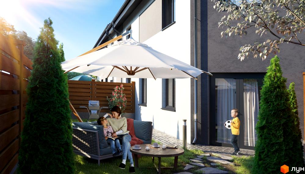 Таунхауси Cherry Town. Сімейний відпочинок у затишному дворі з дитиною біля будинку.