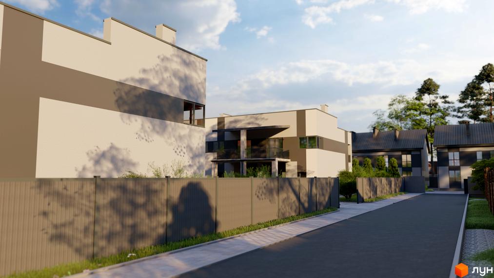 Зовнішній вигляд таунхаусів 