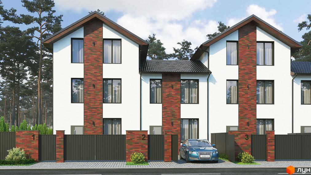 Зовнішній вигляд таунхаусів 