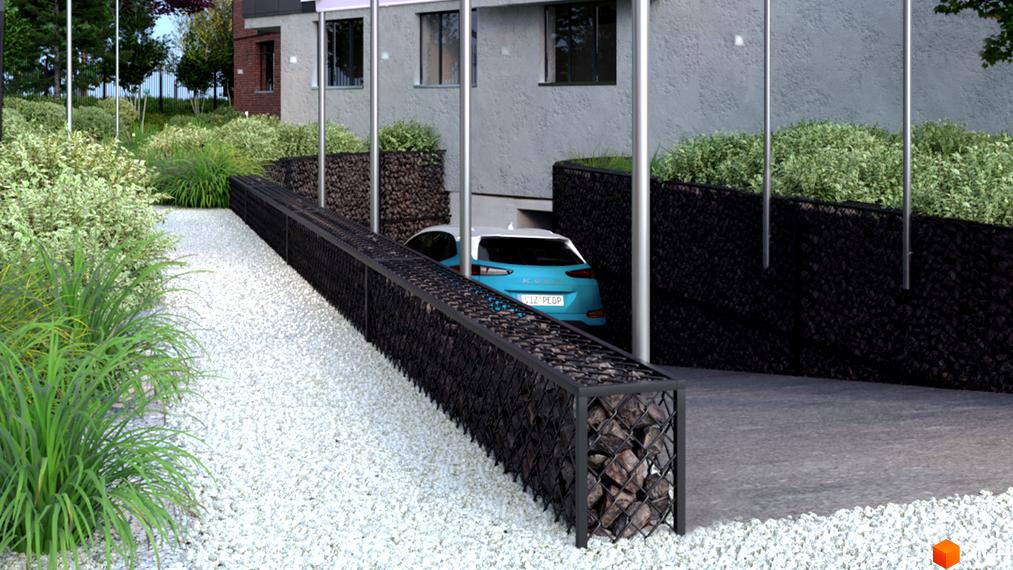 Зображення Житлового комплексу Ярославенка: фасад будинку та прибудинкова територія з ландшафтним дизайном.